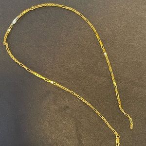 Vintage 14k Yellow Gold Plated Sterling Silver Link Chain